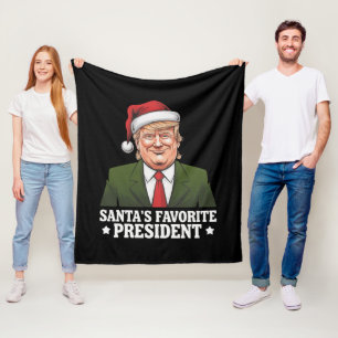 Manta Polar El presidente favorito de Santa divertido Trump Na