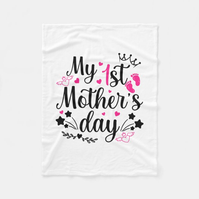 Manta Polar El primer día de mi madre como mamá 2 (Anverso)