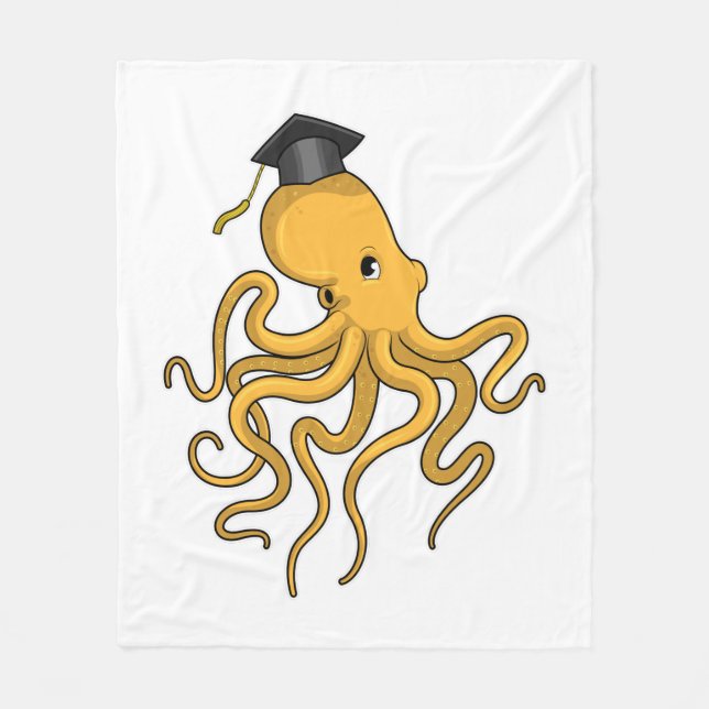 Manta Polar El pulpo como estudiante con diploma (Anverso)