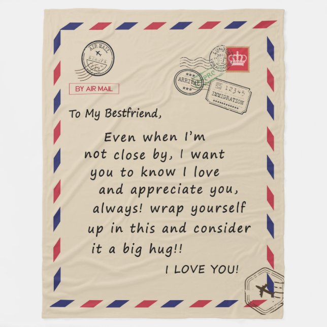 Manta Polar El regalo de los mejores amigos| A Mi Mejor Amigo  (Anverso)