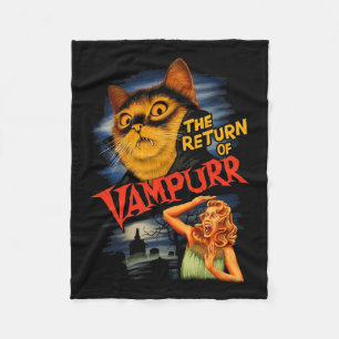 Manta Polar El Regreso Del Gato Funny De Vampurr
