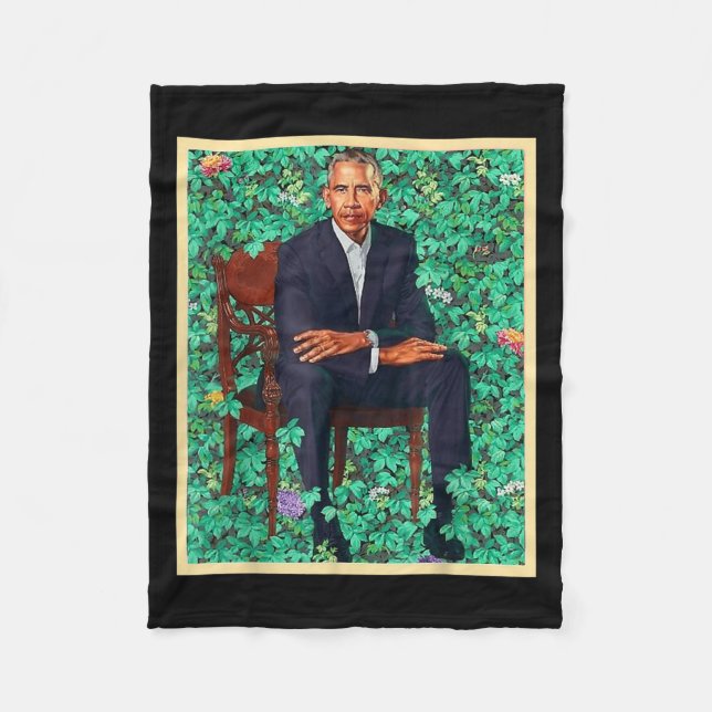 Manta Polar El retrato del presidente Barack Obama 2028 (Anverso)