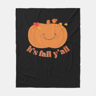 Manta Polar El retro de calabaza de otoño