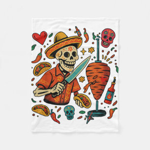 Manta Polar El Rey Del Trompo Al Pastor Taco Mexicano 
