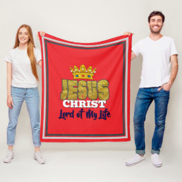 Manta Polar El Rey Jesús Es Señor De Mi Vida Cristiano