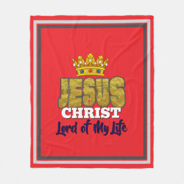 Manta Polar El Rey Jesús Es Señor De Mi Vida Cristiano