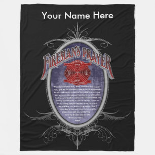 Manta Polar El rezo del bombero personalizado diseño de Umste