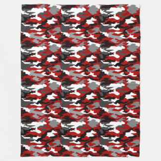 Manta Polar El rojo sombrea Camo