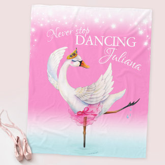 Manta Polar El rosa nunca deja de bailar bailarina swan nombre