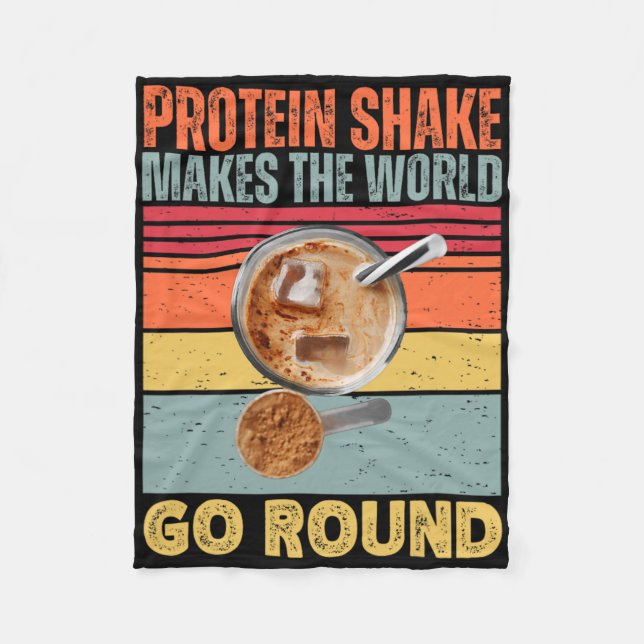 Manta Polar El Sacudimiento De Proteína Hace Que El Mundo Se D (Anverso)