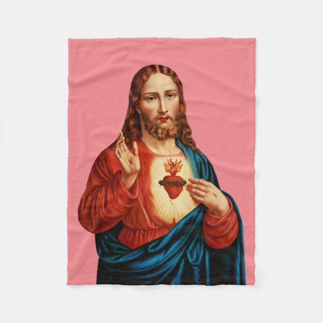 Manta Polar El Sagrado Corazón de Jesús (Anverso)