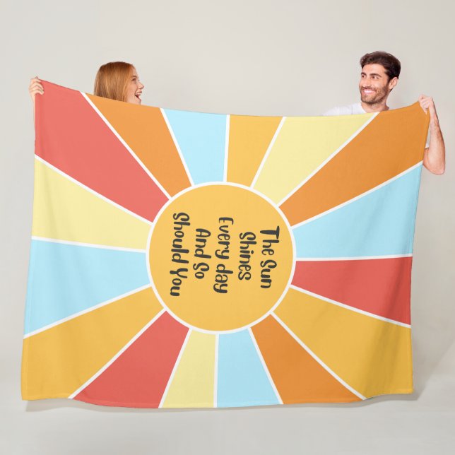 Manta Polar El Sol Brilla Todos Los Días Y También Deberían Te (In situ)