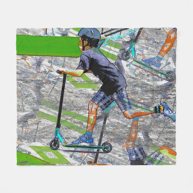 Manta Polar El Speedster - La funda de la funeraria de Scooter (Frente (Horizontal))