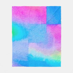 Manta Polar El suave Art agradable Color salpicado. Diseño de