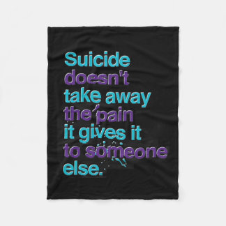 Manta Polar El suicidio no quita al dolor la conciencia feliz