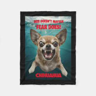 Manta Polar El tamaño no... ¡el miedo sí! Pegatina