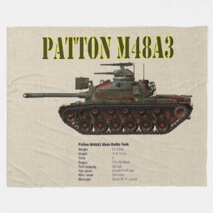 MANTA POLAR EL TANQUE DE PATTON M48A3