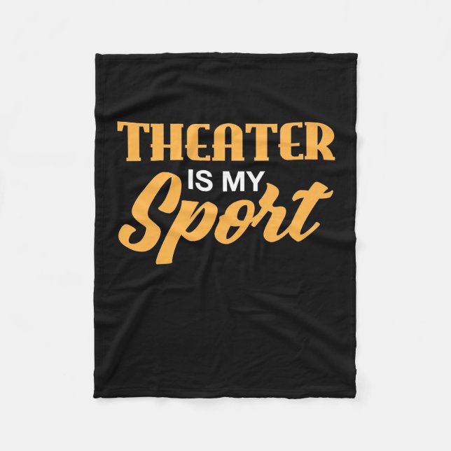 Manta Polar El teatro es mi deporte (Anverso)
