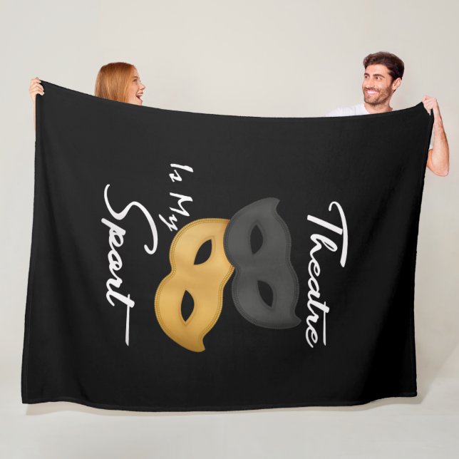 Manta Polar El teatro es mi deporte| Regalo de teatro (In situ)