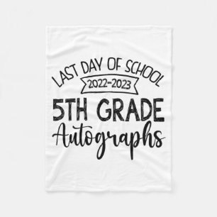 Manta Polar El Último Día Del Autografo Escolar - Graduación D