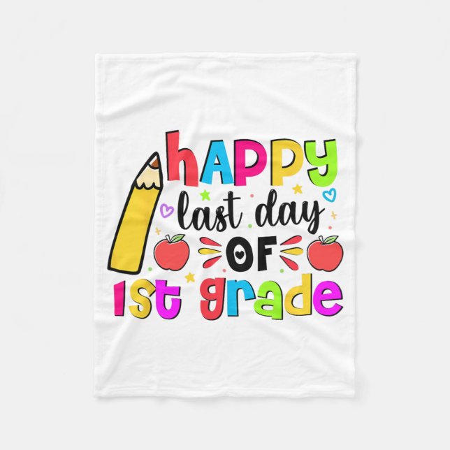 Manta Polar El Último Día Del Primer Grado Estudiante Graduado (Anverso)