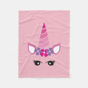 Manta Polar El Unicornio Rosa