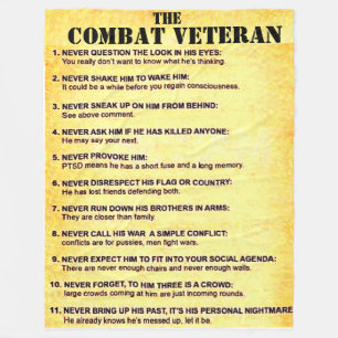 MANTA POLAR EL VETERANO DE COMBATE