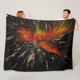 Manta Polar El vuelo del Fénix: renacimiento abstracto ardient