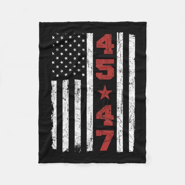 Manta Polar Elección presidencial de Trump con bandera norteam (Anverso)