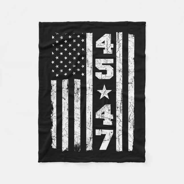 Manta Polar Elección presidencial de Trump con bandera norteam (Anverso)