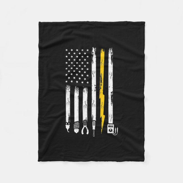 Manta Polar Electrician US Flag Tools for Electricians  (Anverso)