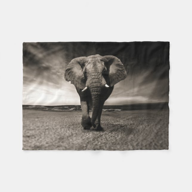 Manta Polar Elefante a la carrera (Frente (Horizontal))