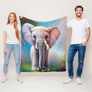 Manta Polar Elefante bebé