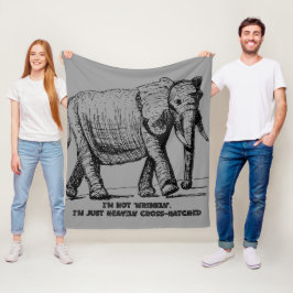 Manta Polar Elefante con Cruzado Pesado