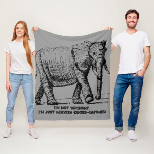 Manta Polar Elefante con Cruzado Pesado