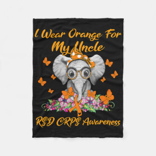 Manta Polar Elefante Que Uso Naranja Para Mi Tío Rsd Crps.