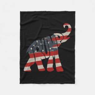 Manta Polar Elefante republicano Trump 2024