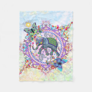 Manta Polar Elefante sagrado de la alheña