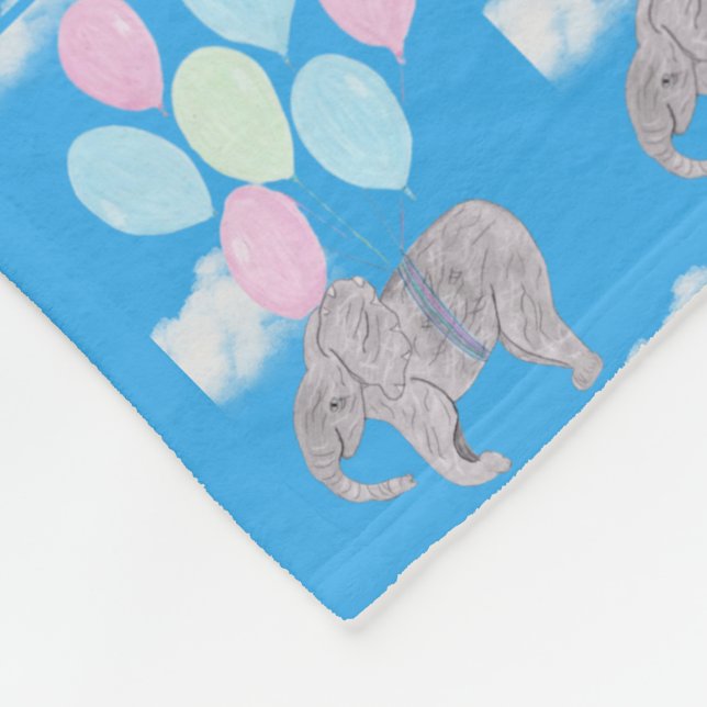 Manta Polar Elefante Volador  (Esquina)