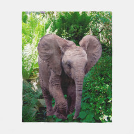 Manta Polar Elefante y selva