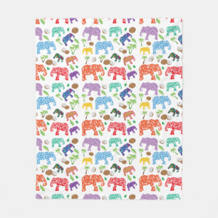 Manta Polar Elefantes tropicales