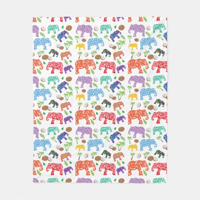 Manta Polar Elefantes tropicales (Anverso)