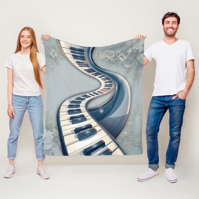 Manta Polar Elegance in piano keys and blossoms.  (In situ)