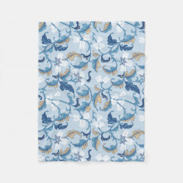 Manta Polar Elegancia botánica vintage