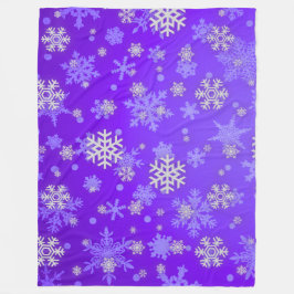 Manta Polar Elegancia escarcha púrpura