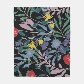 Manta Polar Elegancia Floral: Fondo abstracto vintage