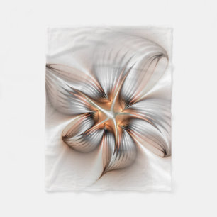 Manta Polar Elegancia floral modernidad Resumen arte fractal