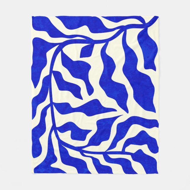 Manta Polar Elegancia índigo (Anverso)