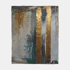 Manta Polar Elegancia moderna Resumen de oro