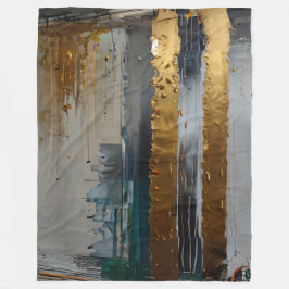 Manta Polar Elegancia moderna Resumen de oro